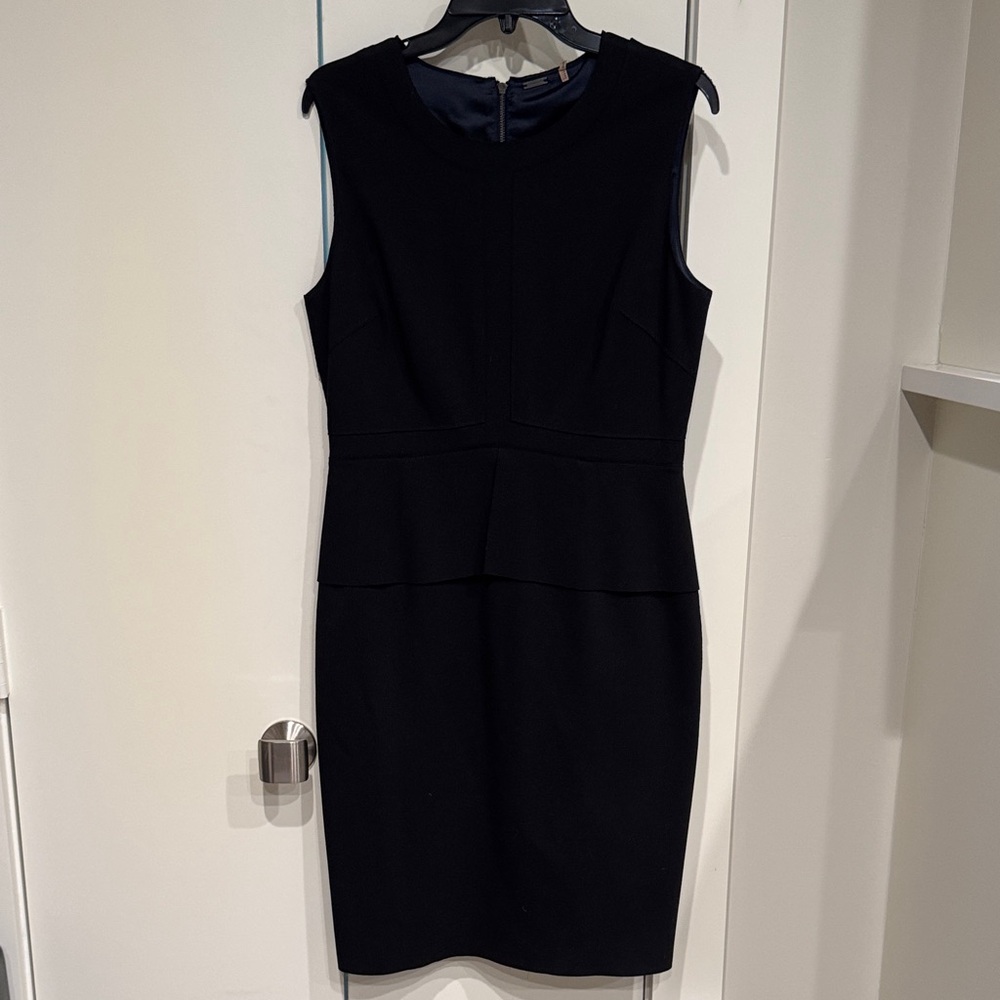Elie Tahari Black Sleeveless Mini Dress